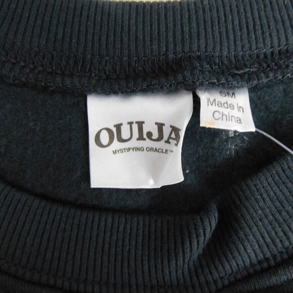 Ouija Women's Oversized Long Sleeve Fleece Ouija Board Sweatshirt Black Size Sm - Picture 7 of 8